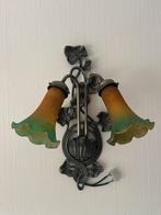 Wandlamp stijl Tiffany Jugendstil, Huis en Inrichting, Ophalen, Gebruikt, Glas