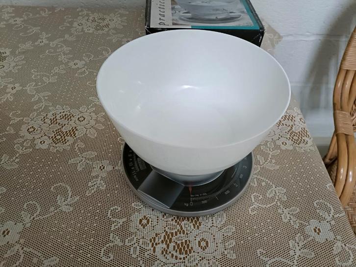 Nieuwe Manuele Exacta Keukenweegschaal, Elektronische apparatuur, Weegschalen, Nieuw, Analoog, Keukenweegschaal, 1 tot 500 gram