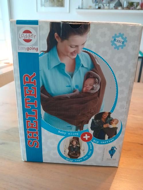 Koopje! Lodger Shelter fleece Blauw, Kinderen en Baby's, Babydragers en Draagdoeken, Gebruikt, Draagzak, Lodger, Ophalen