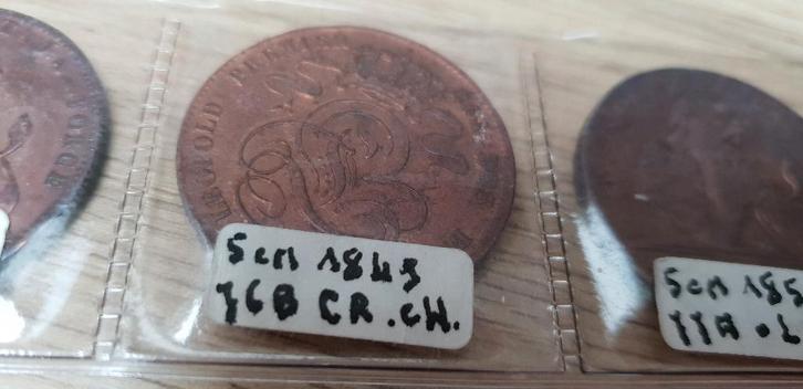 5 centimes - Léopold Ier 1849, Postzegels en Munten, Munten | België, Ophalen of Verzenden