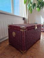 Leuke rieten koffer met veel opbergruimte: 90L, 50H, 50D, Huis en Inrichting, Ophalen, Overige materialen, Gebruikt, 50 tot 100 cm