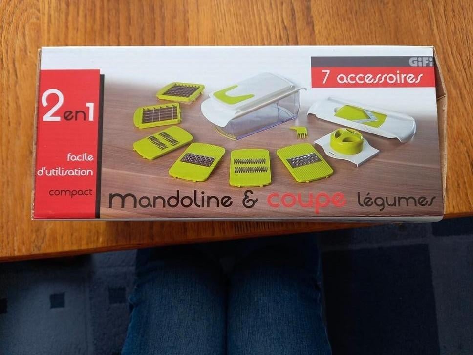 Mandoline et coupe légumes 2 en 1 GiFi, Enlèvement, Neuf