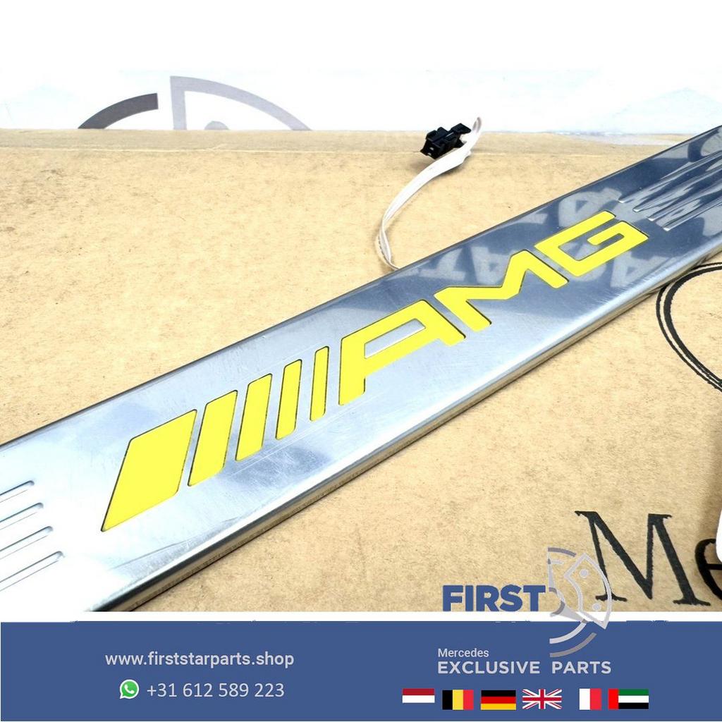 63 AMG INSTAP LIJSTEN GEEL W205 W253 W213 C63 E63 GLC63 AMG, Auto-onderdelen, Verlichting, Gebruikt, -, Ophalen of Verzenden, -