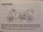 Manuel d'utilisation d'origine de la Honda CBR600RR - Manuel, Envoi, Honda