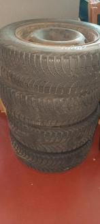 Winterbanden op velg 185/65R15, Auto-onderdelen, Banden en Velgen, Ophalen, Gebruikt, 15 inch, Banden en Velgen