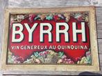 Panneau d'affichage en métal Byrrh vers 1950, Collections, Comme neuf, Enlèvement ou Envoi, Panneau publicitaire