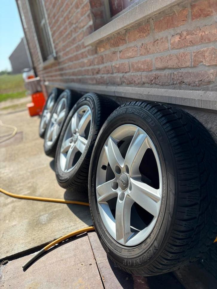 Audi A3 8P winterbanden en velgen, Auto-onderdelen, Banden en Velgen, Banden en Velgen, Winterbanden, 16 inch, 205 mm, Personenwagen