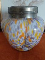 Vase pique-fleurs, verre coloré h.12, Enlèvement