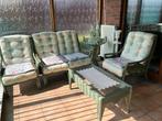 salon de jardin/véranda complet, Tuin en Terras, Bergingen en Tuinkasten, Ophalen, Zo goed als nieuw, Hout, Overige typen