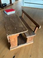 houten schoolbank, Huis en Inrichting, Ophalen, Gebruikt, Bureau