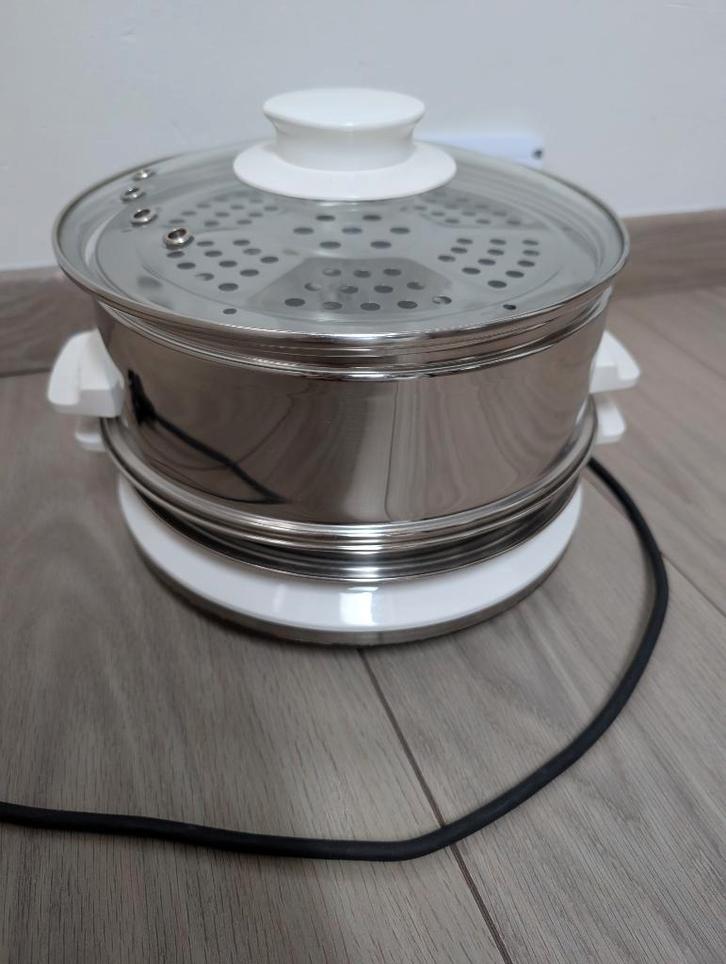 Cuiseur vapeur, Maison & Meubles, Cuisine | Casseroles & Poêles, Comme neuf, Autres types, Inox, Enlèvement