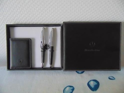 Mercedes-Benz Stylo en vulpen in lederen doos , nieuw !!!, Verzamelen, Pennenverzamelingen, Nieuw, Vulpen, Overige merken, Met doosje