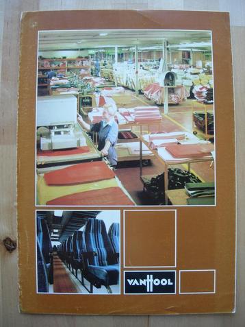 Van Hool Bus Stoelen Brochure 1978 beschikbaar voor biedingen