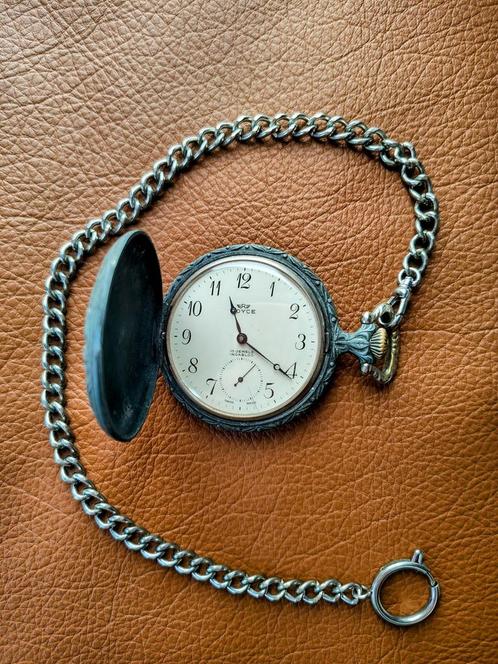 Royce Zakhorloge, Handtassen en Accessoires, Horloges | Antiek, Zakhorloge, Overige merken, Staal, 1960 of later, Met ketting
