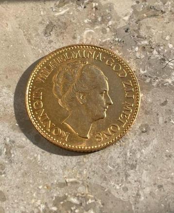 gouden 10tje Wilhelmin 1932 beschikbaar voor biedingen