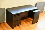 Bureau Malm ikea avec tablette + caisson deux tiroirs, Maison & Meubles, Enlèvement, Utilisé, Bureau