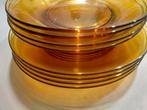 Vereco borden ambre, Huis en Inrichting, Keuken | Servies, Ophalen, Gebruikt, Glas, Bord(en)
