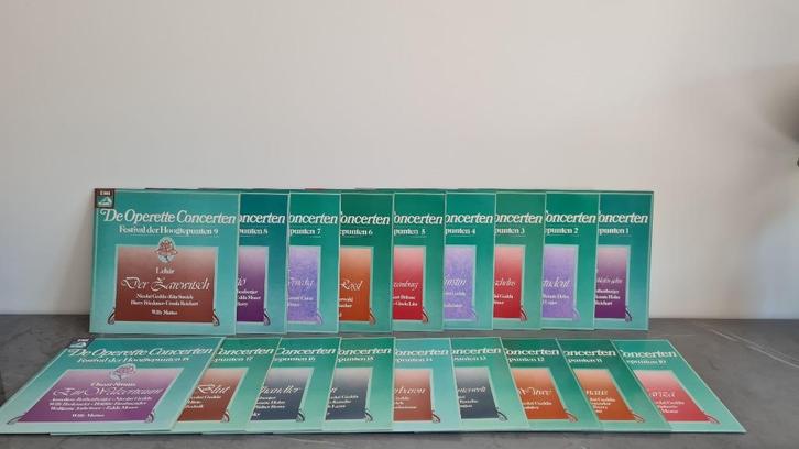 18 LP's De operette concerten - Festival der hoogtepunten, CD & DVD, Vinyles | Classique, Enlèvement ou Envoi