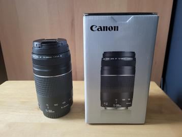 Objectif appareil photo Canon EF 75-300 mm f/4-5.6 III beschikbaar voor biedingen