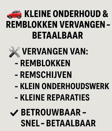 Onderhoud en kleine reparaties voor een zachte prijs  beschikbaar voor biedingen