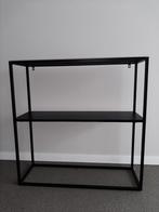 stalen zwarte haltafel /bijzettafel €40, Huis en Inrichting, Ophalen, 50 tot 100 cm, Zo goed als nieuw, Metaal