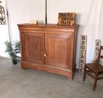 Grand buffet ancien Louis Philippe en chêne noir L 160 H 136, Maison & Meubles, Avec tablette(s), 150 à 200 cm, Enlèvement, Utilisé