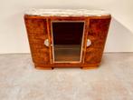 Art Deco buffetkast met vitrine, Ophalen, 100 tot 150 cm, 100 tot 150 cm, Zo goed als nieuw