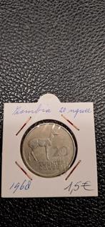 Zambia 20 Ngwee 1968, Timbres & Monnaies, Monnaies | Afrique, Enlèvement ou Envoi, Zambie