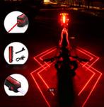 RED LAZER lampe arrière vélo (imprime sur route) NEUF, Neuf, Enlèvement, Accumulateur, Phare arrière