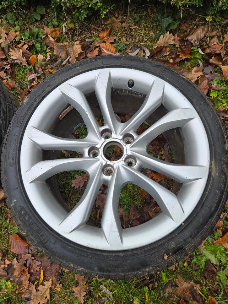 originele AUDI TTS 18" wielen + PIRELLI P ZERO 245/40/18, Auto-onderdelen, Banden en Velgen, Velg(en), Zomerbanden, 18 inch, 245 mm