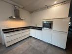 Nette Hoogglans Witte Hoekkeuken + Apparatuur GEDEMONTEERD, Huis en Inrichting, Wit, Hoekkeuken, Graniet of Steen, Ophalen of Verzenden
