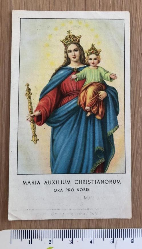 Noveenprentje Maria Auxilium Christianorum, Verzamelen, Religie, Gebruikt, Christendom | Katholiek, Kaart of Prent, Ophalen of Verzenden