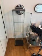 Vitrinekast 163cm zwart - 3 étages, Huis en Inrichting, Kasten | Vitrinekasten, Minder dan 50 cm, Gebruikt, Ophalen of Verzenden