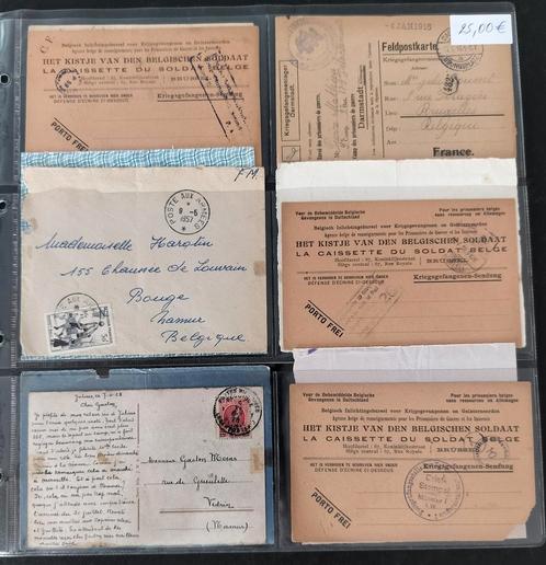 Batchdocumenten militaire oorlogscensuur. Lees, Postzegels en Munten, Brieven en Enveloppen | Buitenland, Ophalen of Verzenden