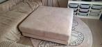 Poef beige 110x110, Huis en Inrichting, Zetels | Voetbanken en poefs, Ophalen, Gebruikt, Vierkant, 100 tot 125 cm