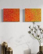 Duo de tableaux: "Sun roses", Antiquités & Art, Enlèvement ou Envoi