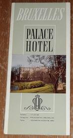 Palace Hotel Bruxelles dépliant 1958 Brussel + plan, Overige typen, Ophalen of Verzenden, Zo goed als nieuw
