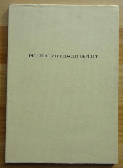 Die Leere mit Bedacht gefüllt - 1988 - Bremen, Livres, Art & Culture | Arts plastiques, Utilisé, Peinture et dessin, Enlèvement ou Envoi