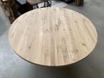 Tafelblad rond | 40mm dik | massief eiken | recht & verjongd, Huis en Inrichting, Tafels | Eettafels, Nieuw, Eikenhout, Rond, Hout