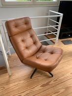 Lederen fauteuil in nieuwstaat, Ophalen, Zo goed als nieuw, Leer