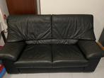 Jori zwart lederen zetel, Huis en Inrichting, Ophalen, Gebruikt, Leer