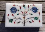 Marmere doosjes Pietra dura uit India , Agra, Ophalen of Verzenden
