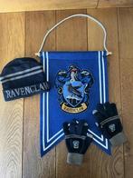 Harry Potter Ravenklauw muts, handschoenen en banier, Ophalen of Verzenden, Gebruikt