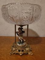 Kristallen schaal met postuur, Antiek en Kunst, Ophalen