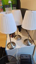 Ikea Arstid zilver tafellampen x3, Huis en Inrichting, Ophalen of Verzenden