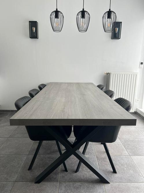 Eettafel & stoelen van weba, Maison & Meubles, Tables | Tables à manger, Comme neuf, Enlèvement