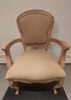 Hippe Louis XV stoel , eik, bekleding in een trendy stof, Ophalen