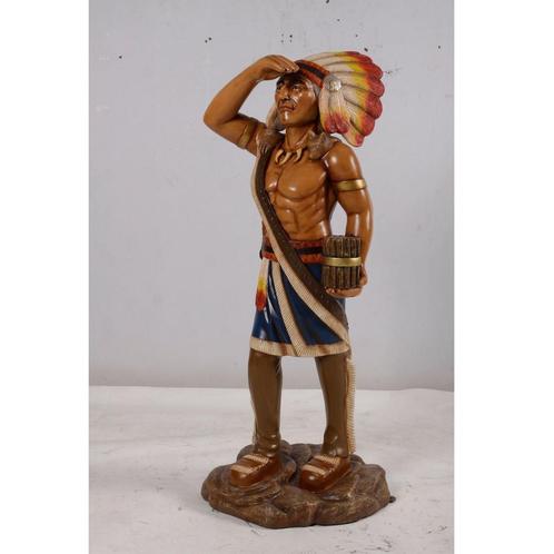 Tabacco Indian Native - Statue indienne 184 cm, Collections, Statues & Figurines, Neuf, Enlèvement