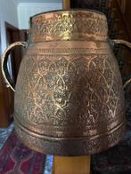 Perzische antieke koperen pot, Antiek en Kunst, Antiek | Brons en Koper, Ophalen of Verzenden