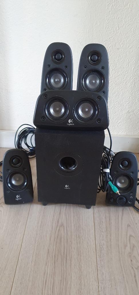 Logitech Z506 Système de Haut-parleurs 5.1, Computers en Software, Pc speakers, Gebruikt, Audiokanaal 5.1, Ophalen of Verzenden